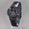 Мужские часы Casio G-Shock AWM-500-1AJF Full Metal с черным ионным покрытием, Tough Solar Multi Band 6, Аналого-цифровые, Японская внутренняя модель, JDM