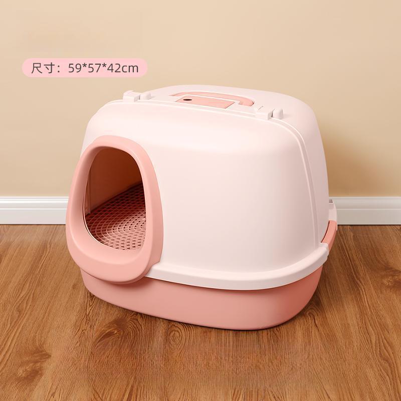Закрытый туалет-домик для кошек с длинным проходом, Litter-proof, Товары для чистки домашних животных, Аксессуары для дезодорации, Поддоны