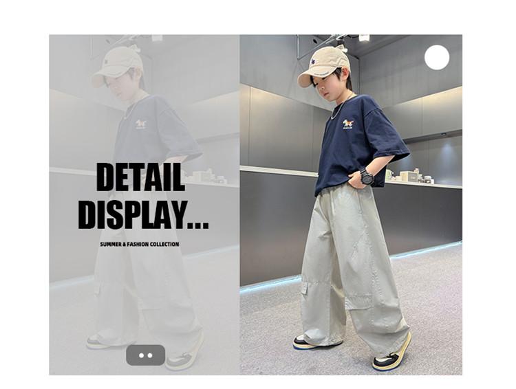 Boys' summer mosquito proof pants 2026 new style children's wide leg pants cool feeling, big children's summer pants thin, cool and handsome