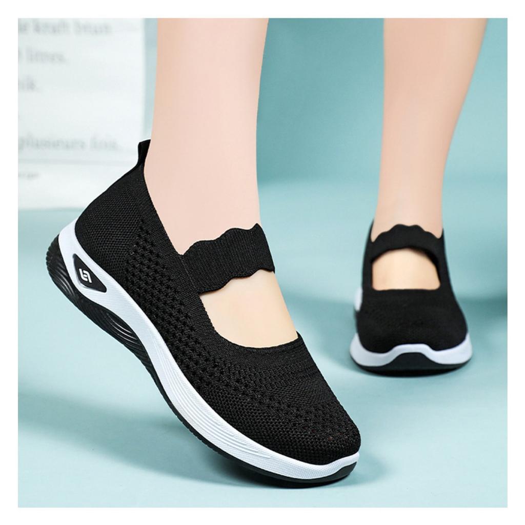 Женская обувь летом, легкие прогулочные туфли из ткани