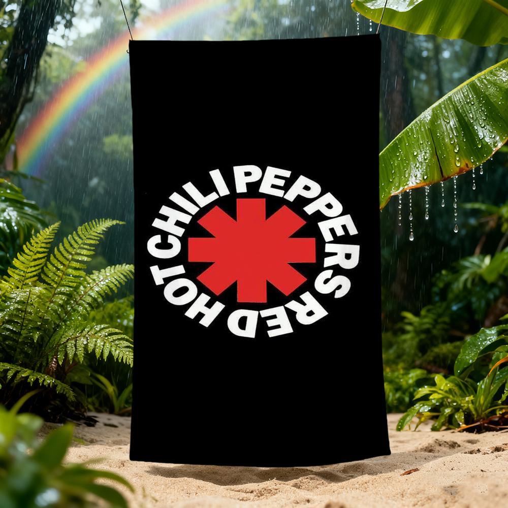 Певец Red Hot C-Chili Полотенце Пляжное Быстросохнущее Мягкое P-Перцы Бассейн Полотенца Подарок для Путешествий Зала Душа Кемпинга Спорт