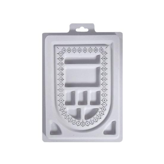 Bead Design Board DIY Jewelry Making Tray Flocked Bead Organizer Board for Necklace And Bracelet Beads Sorting And Stringing