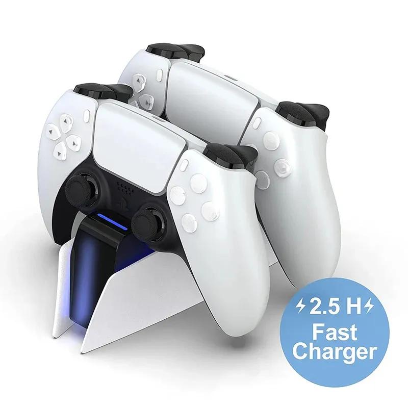 Для PS5 Type-C Станция зарядки DualSense Двойная док-станция Зарядная подставка для беспроводного игрового контроллера PlayStation 5 DualSense