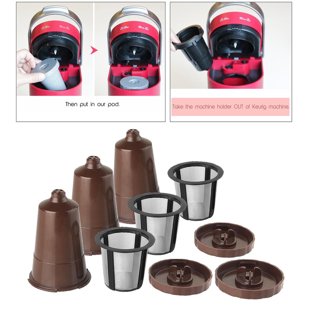 Household Reusable, B40, B65, B75 Series Refillable Coffee Filter Cups