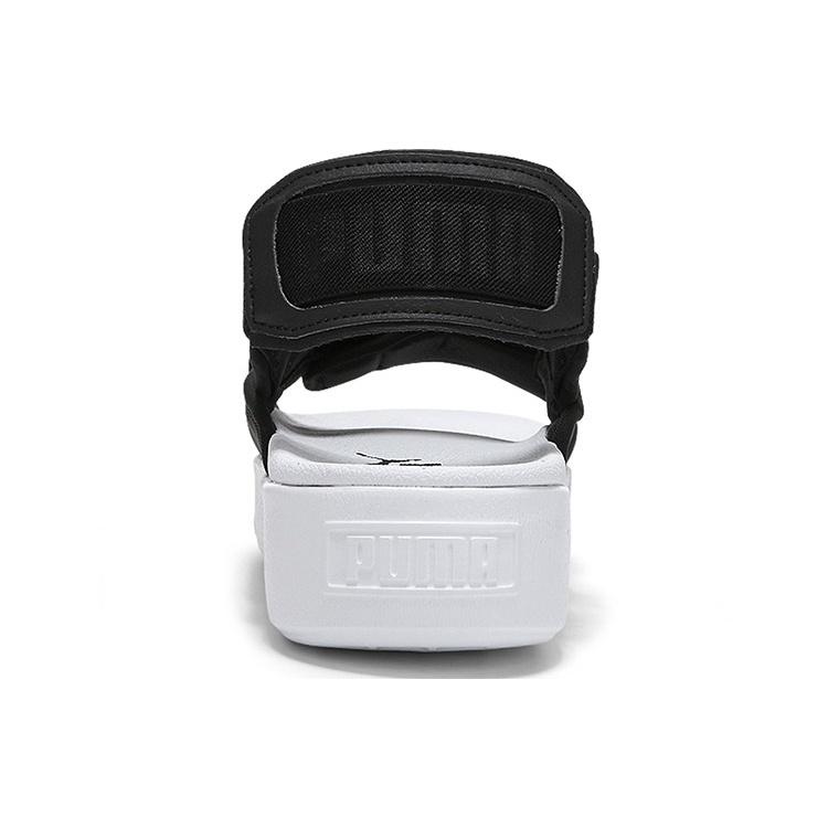 (WMNS) PUMA Платформа Шлепанцы YLM 19 'Черный Белый' Женские 369424-01