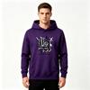 Men's Pullover Hoodie, Casual LA Star Flame Graphic Print Long Sleeve Hooded Sweatshirt for Daily Wear