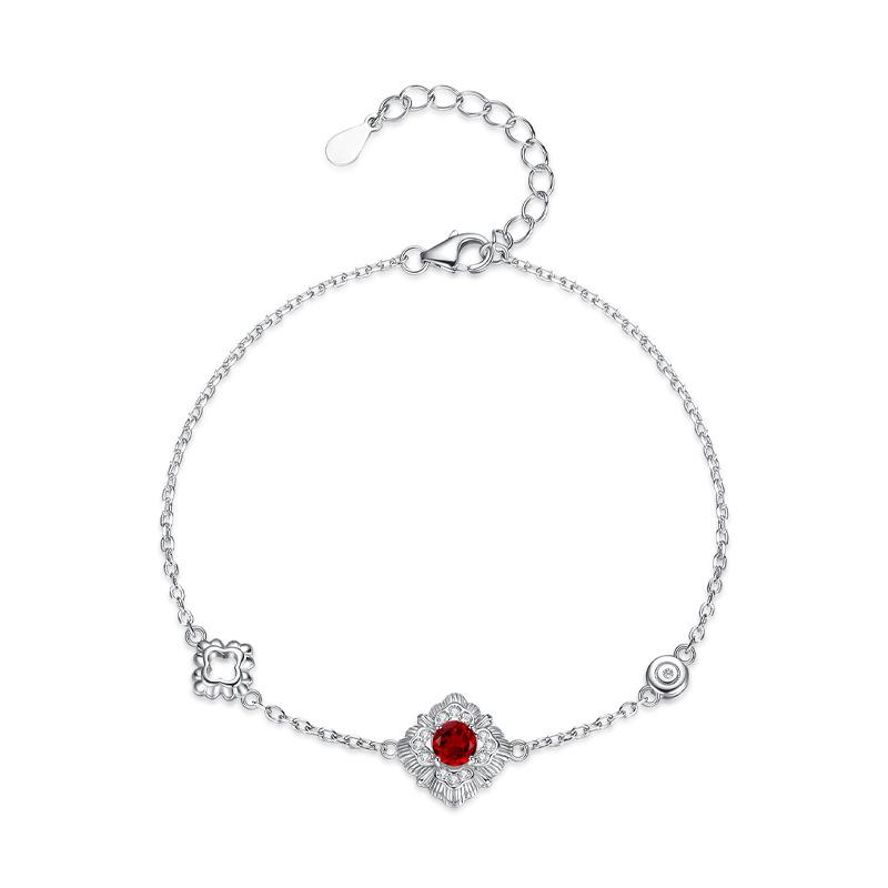 Natural stone jewelry s925 sterling silver bracelet women's retro court carving gold craftsmanship does not fade accessories women's fashion gifts