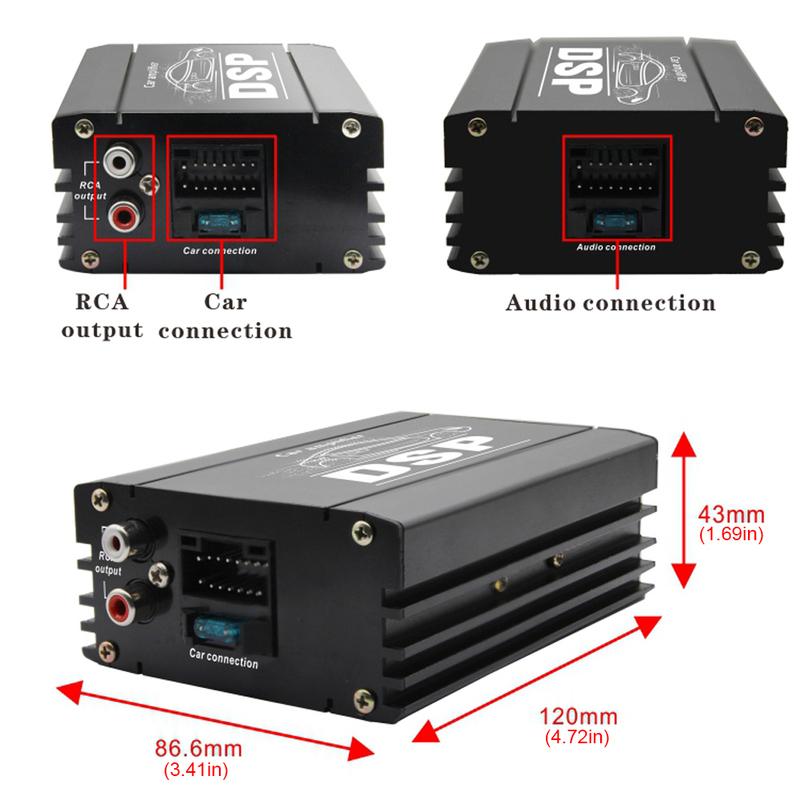 Car DSP Digital Audio Processor 4 Channel Audio Digital Sound Processor Car DSP Amplifier for Car Audio Enhancement