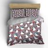 Playful Penguins Winter Pattern Bedding Duvet Cover Set  (1*Duvet Cover 2*Pillowcases, without duvet insert)