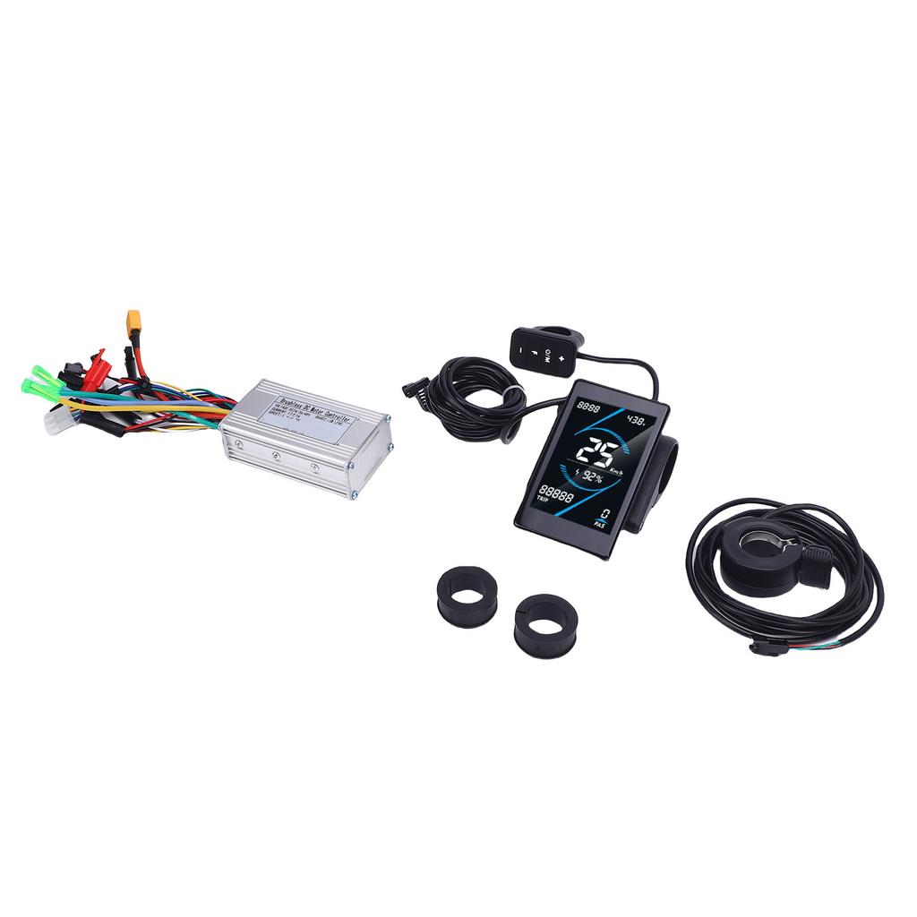 Electric Bike Controller Kit 17A Sine Wave Brushless Motor Controller T5S LCD Display Meter 130X Thu