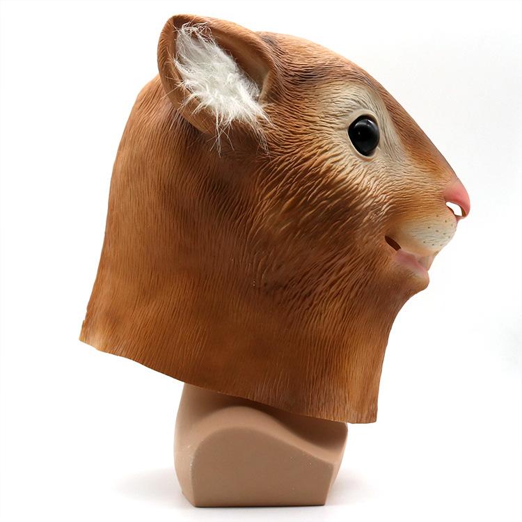 Halloween Latex Squirrel Mask Animal Headgear for Festivals cosplay Party Supplies