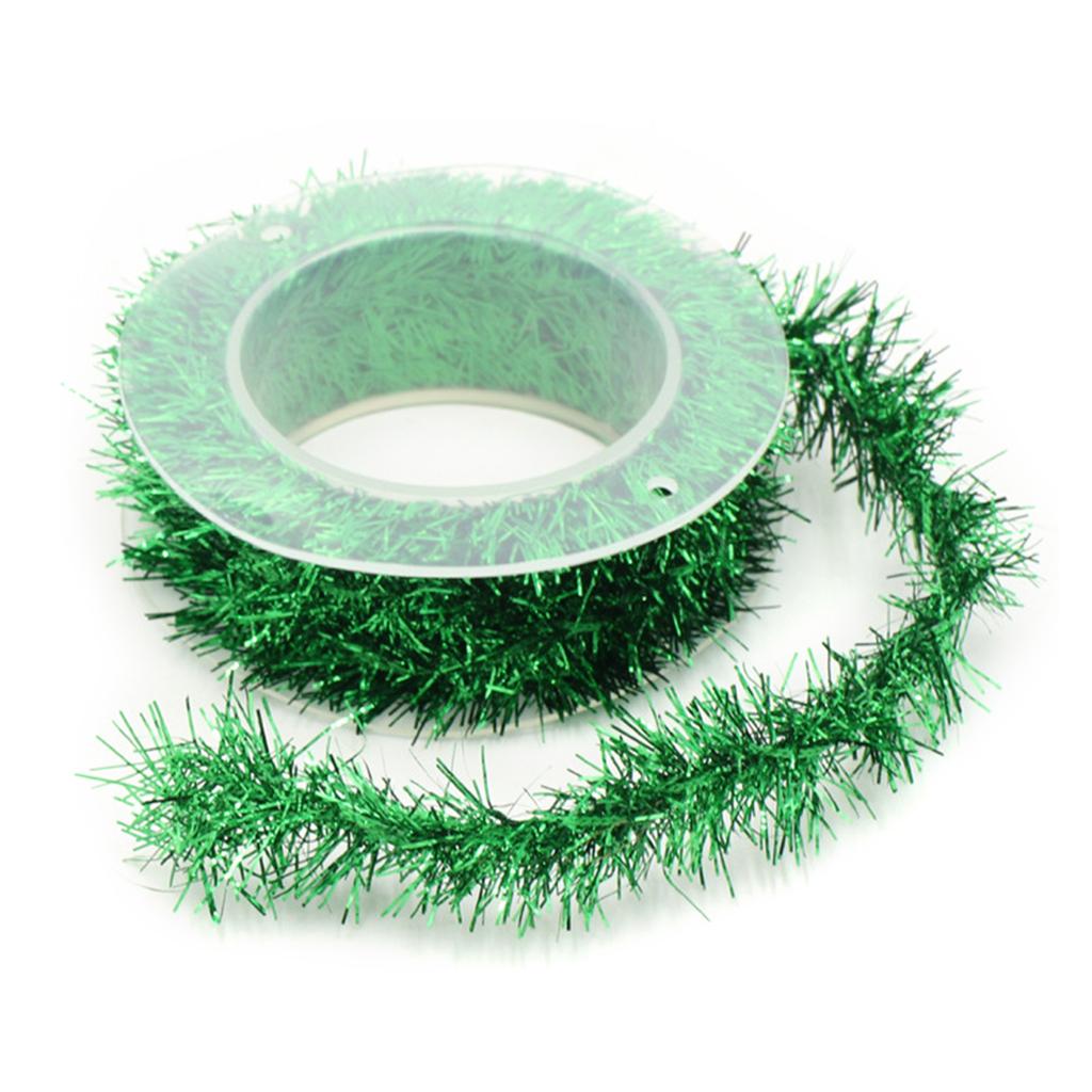 Длинные металлические гирлянды с мишурой 4,92 фута, проволочная гирлянда, декор для рождественской вечеринки, украшения для рождественской елки, праздничный орнамент