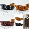 Classic Business Style Women's Wide Waist Belt No Hole Design For Jeans And Casual