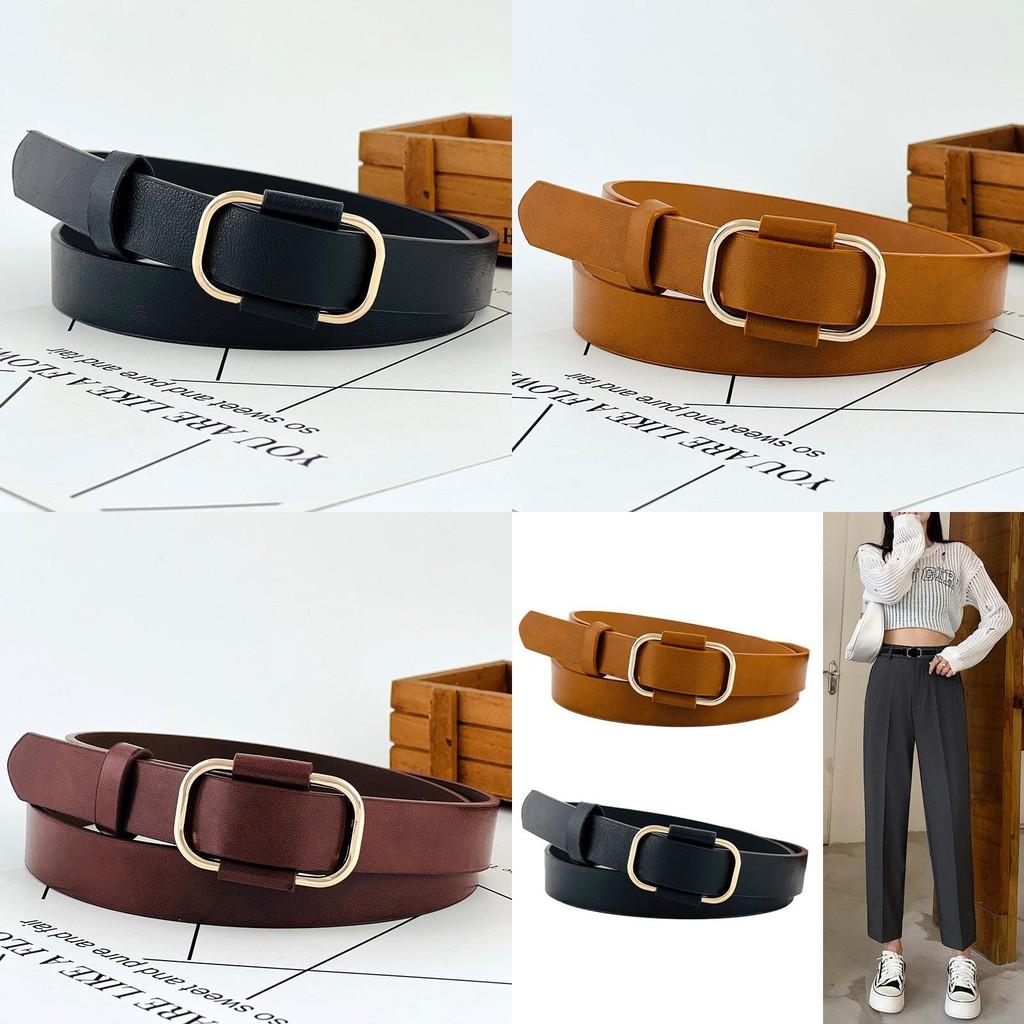 Classic Business Style Women's Wide Waist Belt No Hole Design For Jeans And Casual