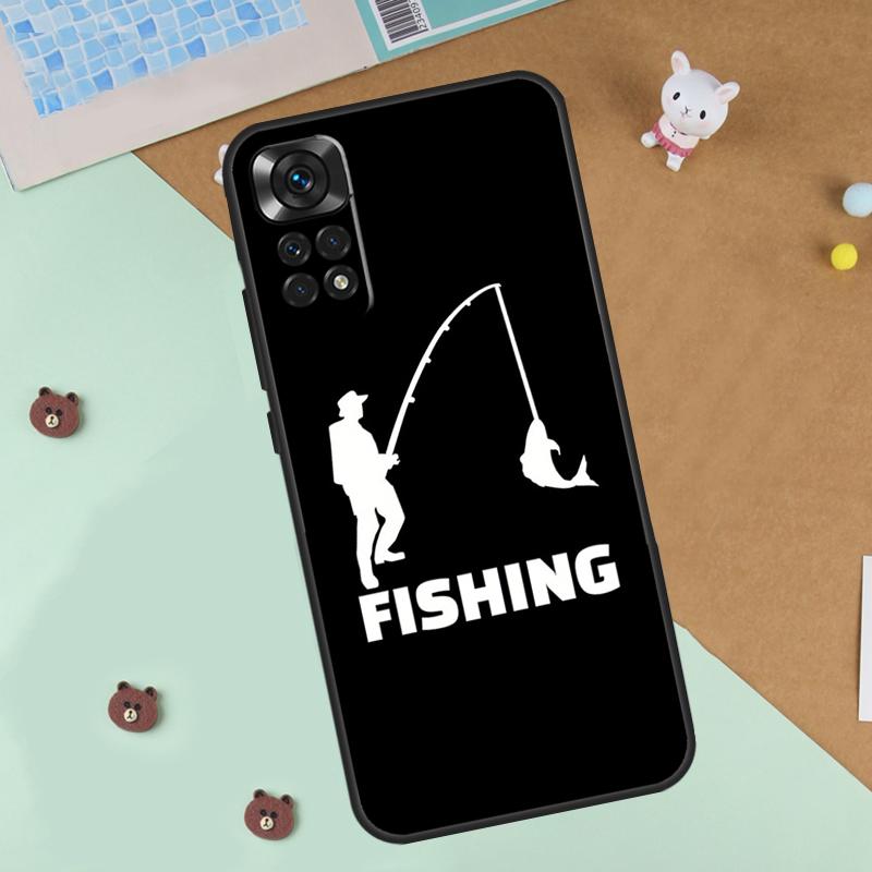 Fish Fishing Carp Case For Xiaomi Redmi Note 14 13 12 9 10 11 Pro 10S 11S 12S Cover For Redmi 13C 10C 12C 14C