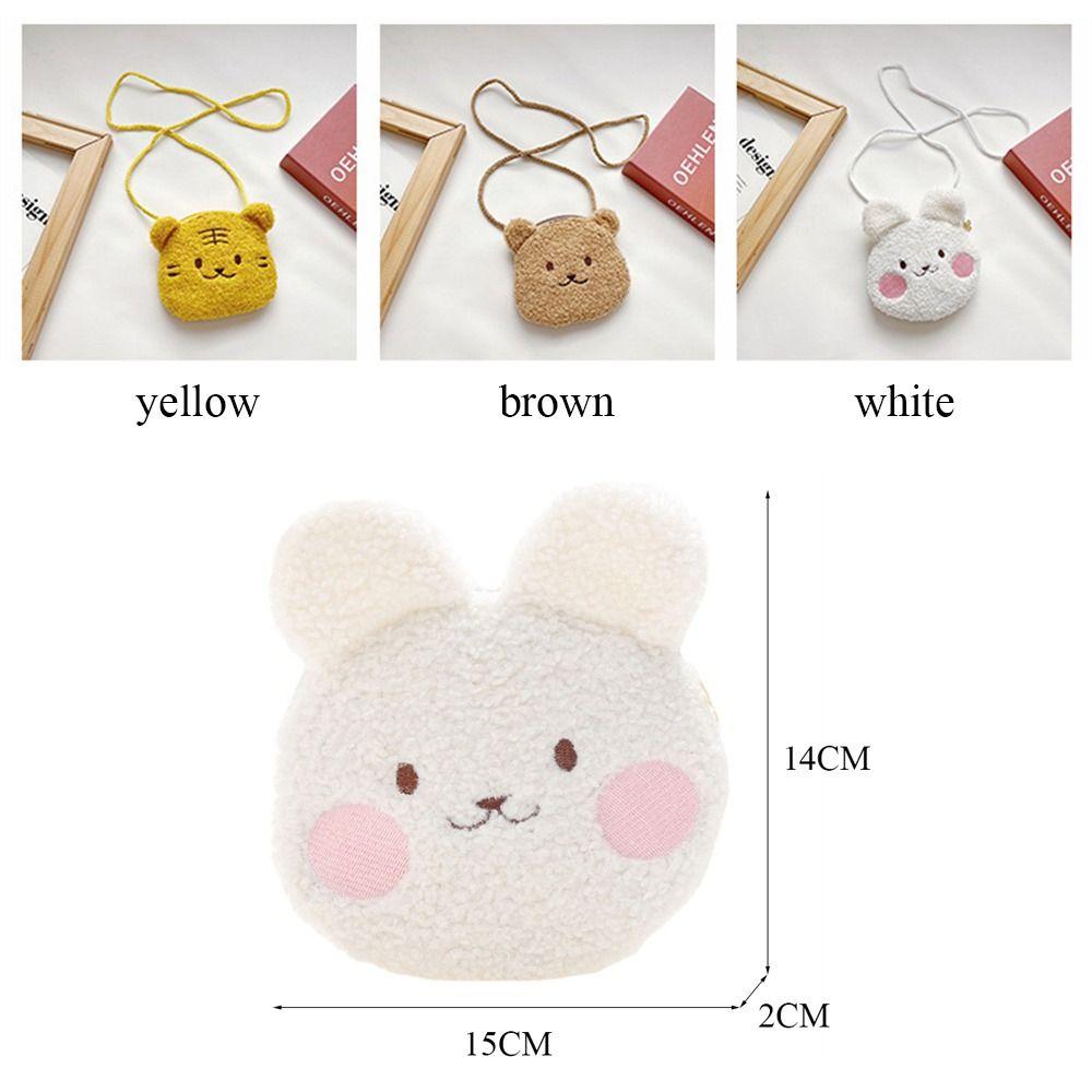 Small Kids Messenger Bag Plush Keys Coin Wallet Leisure Shoulder Bag  Children