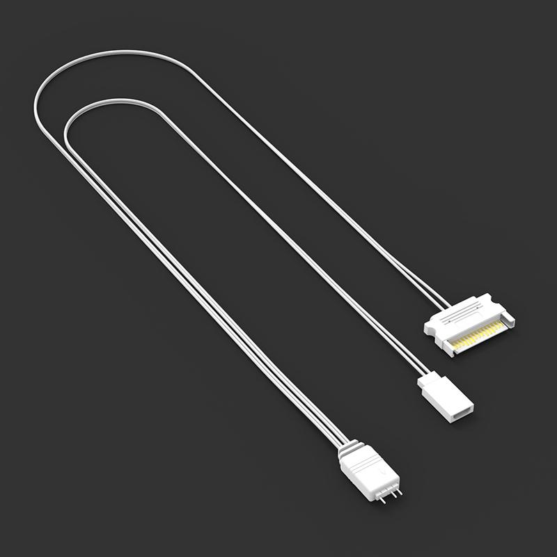 ARGB контроллер 5V 3Pin интерфейс SATA удлинительный кабель контроллер подсветки адаптер для ПК вентилятор кулер для процессора вентилятор светодиодная лента радиатор