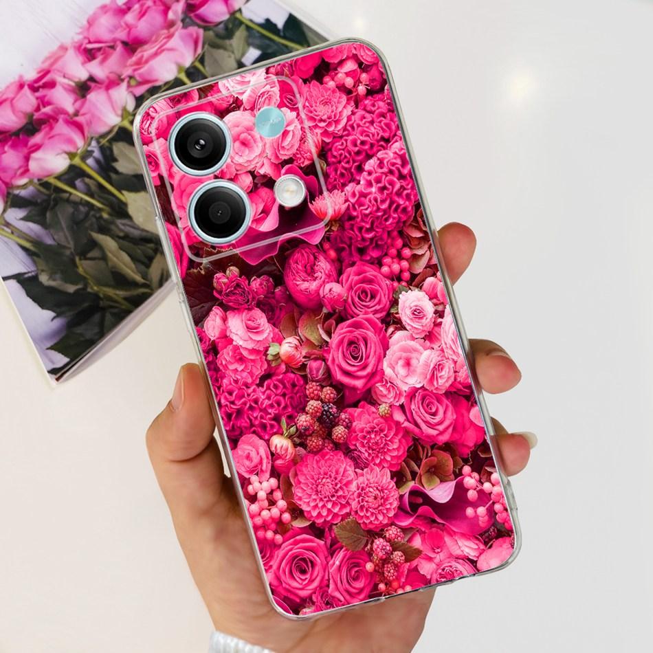 For Xiaomi Redmi Note 13 4G Case Redmi Note 13 Pro 4G Global Cute Soft Silicone TPU Slim Cover For Redmi Note13 13Pro 4G