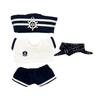 Niannyyhouse 10cm Plush Doll Clothes Set (White) - Includes Scarf, Hat, T-Shirt, Pants, and Sailor Uniform