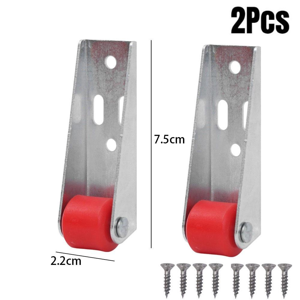 Направляющий ролик бокового крепления Опора для мобильной двери Поворотное колесо Мебельная роликовая опора для 1/2 шт.