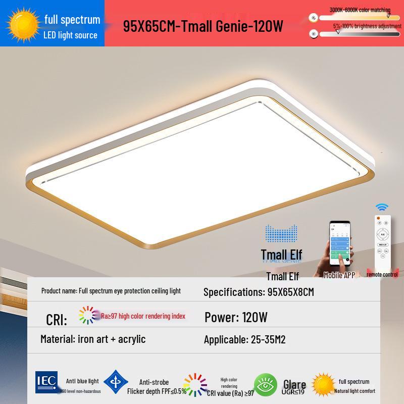 2025 Smart Eye-Protecting Ceiling Light: Elegant Round Design for Bedroom & Living Room