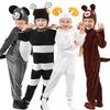 Детский костюм-пижама животного для Хэллоуина - Лебедь Попугай Коала Муравей Овца Кролик Черепаха Медведь Цельный комбинезон