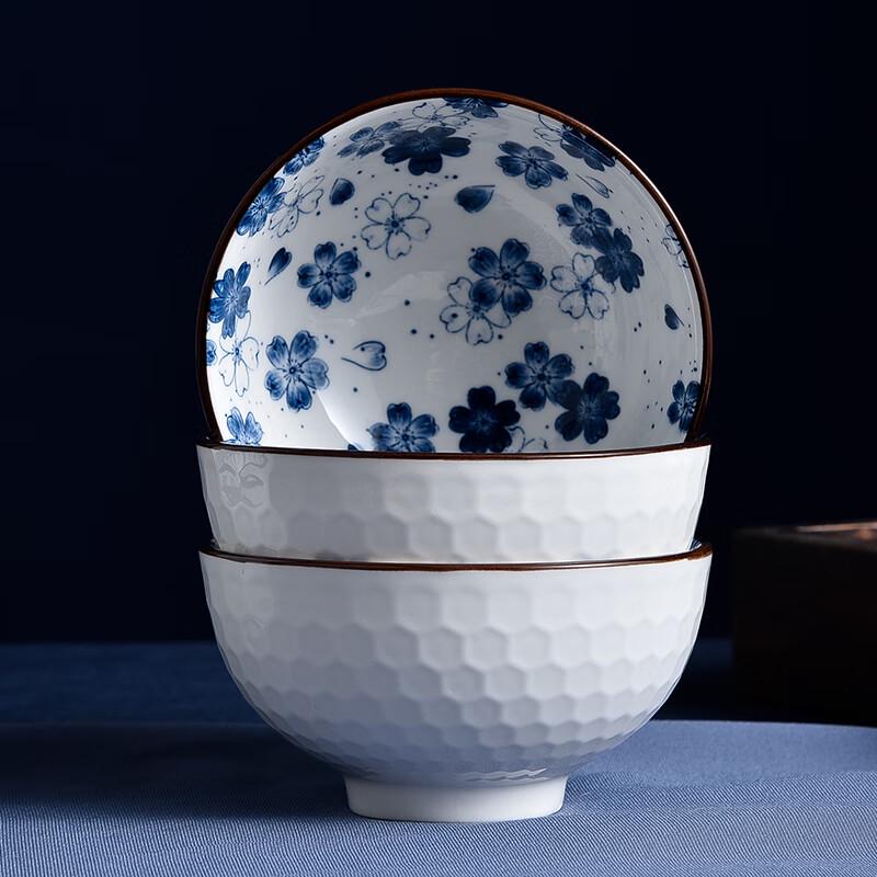 Керамический набор посуды Jutaoren Kanagawa Blue, 10 предметов