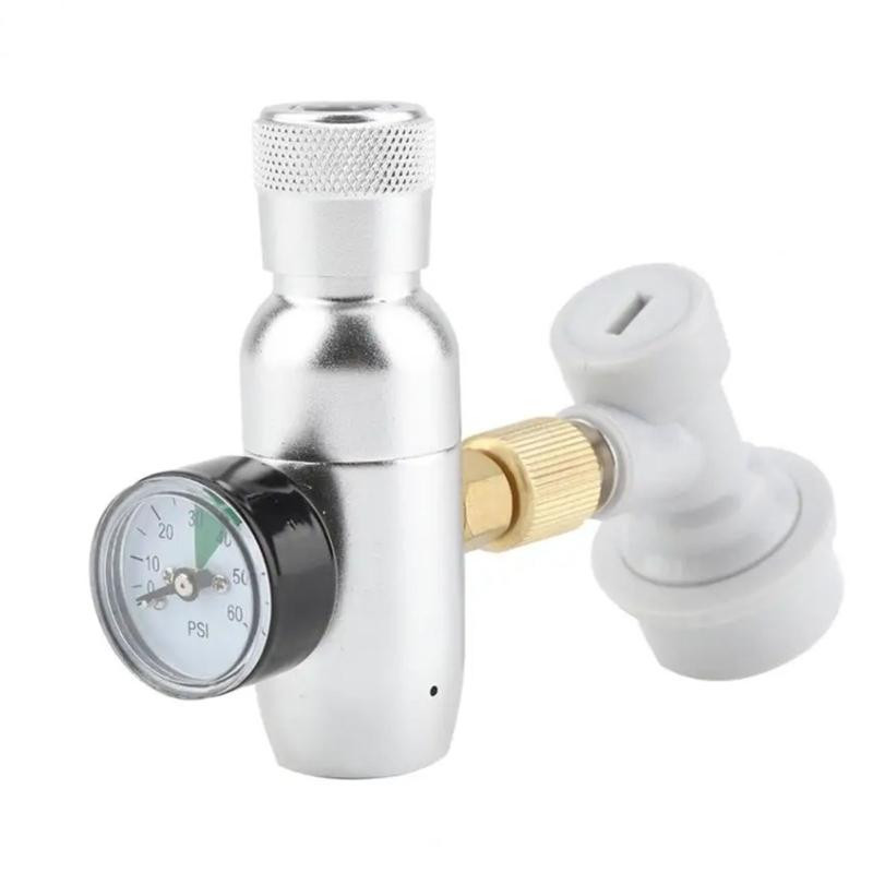 Multifuntional CO2 Regulator 0-60PSI Small Gas Regulator Suitable for Home Brew Enthusiasts and Sodas Water Lovers