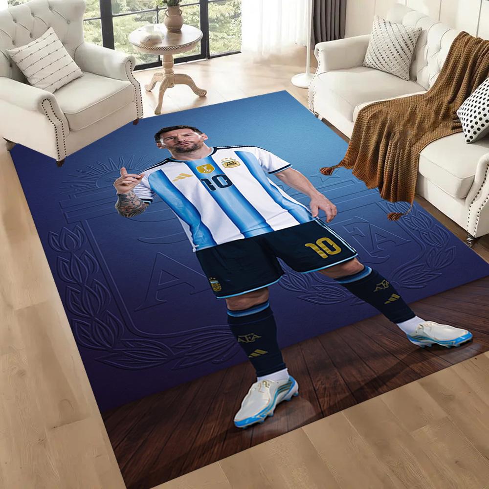 Messi 41 Floor Mat Design for Playrooms Game Room Study room Living Rooms Anti-slip Rug Anime Office Decor