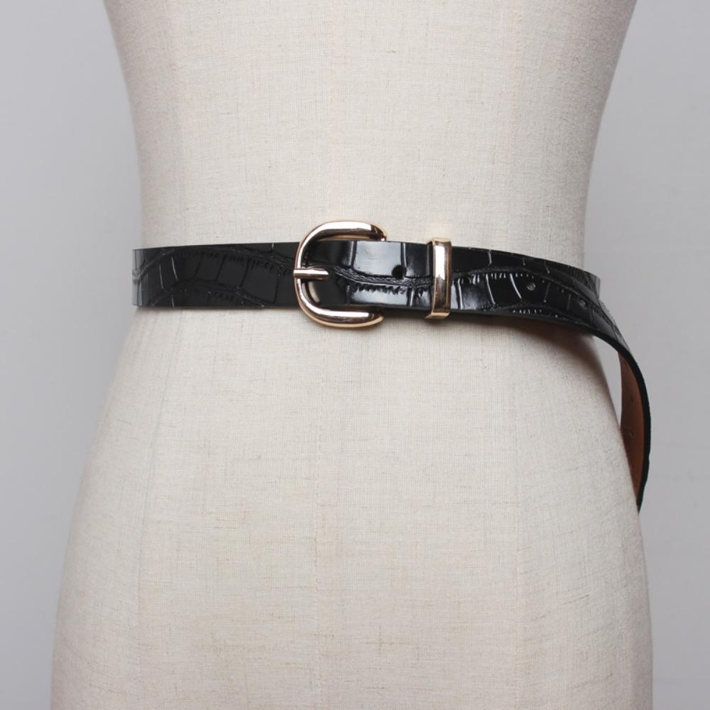 Red/Black Y2k Waist Belt PU Leather Jeans Pants Belt Korean Women's Belt  Daily