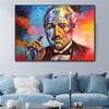 Godfather Portrait Oil Painting Canvas HD Printing Abstract Pop Street Art Poster and Modern Home Living Room