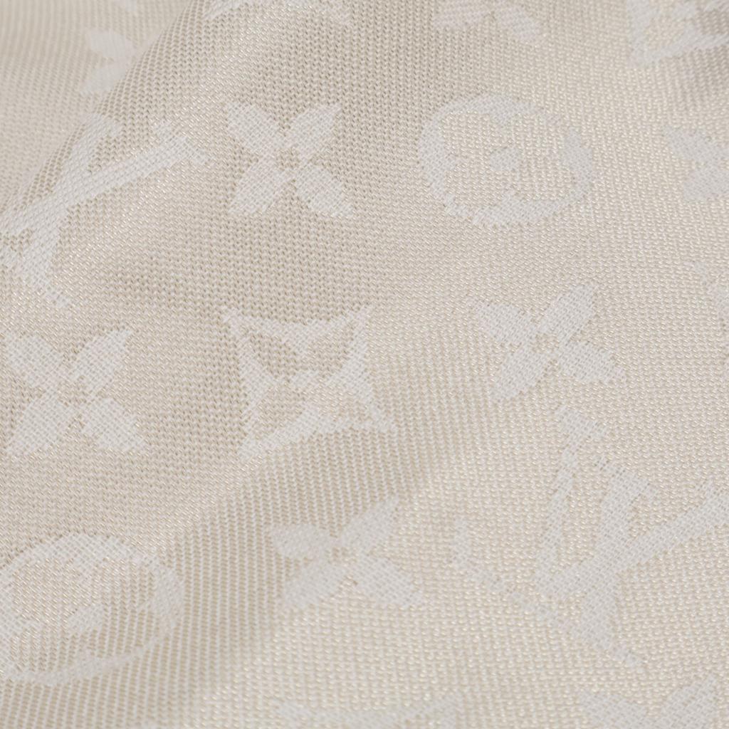 Louis Vuitton [/Domestic Genuine] 2023 M74026 Monogram Shine Fringe Shawl Stole BronUsed