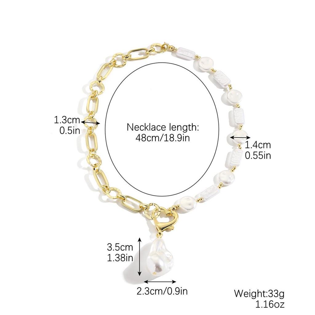 Elegant Y-Shaped Pearl Necklace - Light Luxury, Long Design