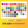 Двусторонние маркеры на масляной основе Sta 3203 - Быстросохнущие для студенческого творчества и дизайна интерьера.