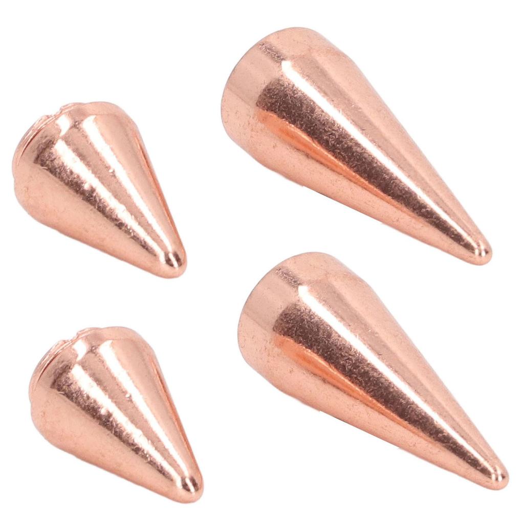 10 шт. шипы в стиле панк, шипы, розовое золото, металл, гальванизированные, заклепки-шипы для кожи своими руками