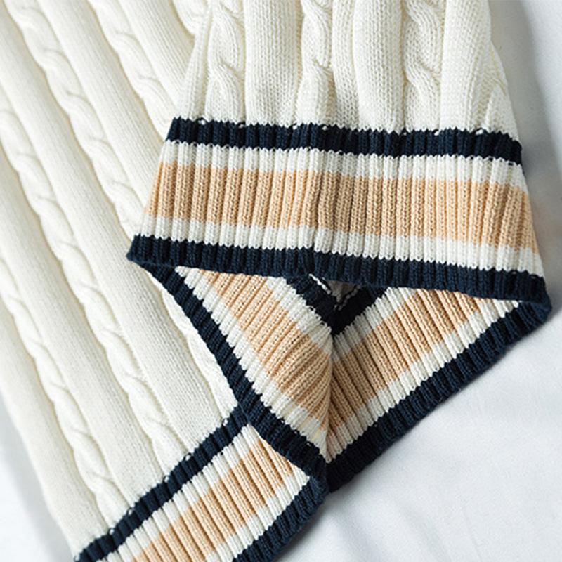 Мужская мода толстый жилет без рукавов с v-образным вырезом свитер без рукавов хлопковая школьная форма хлопок свободный вязаный жилет свитер зимняя одежда для мужчин