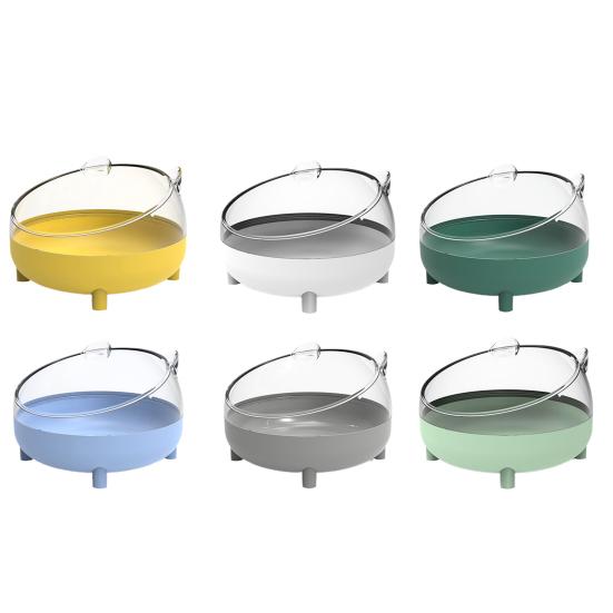 Ванна для хомяка, устойчивая к падению, симпатичная форма, легко моется, панорамная, прозрачная, большая подставка, двойного назначения.