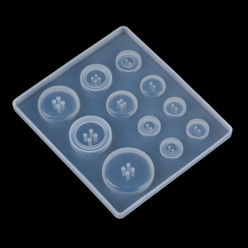 DIY силиконовая форма для изготовления ювелирных изделий для ожерелья из смолы, пуговица, форма для рукоделия