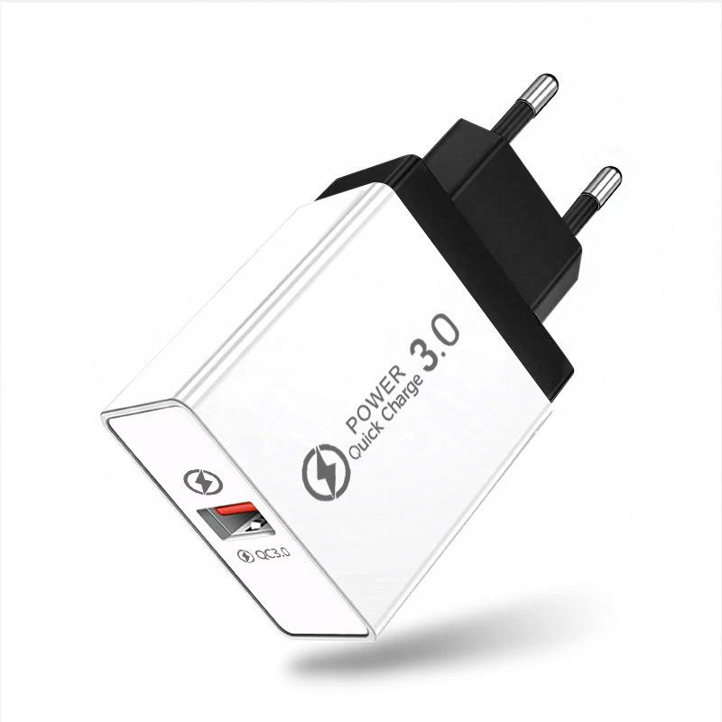 PD33W QC3.0 GaN Multi-Port European Standard Fast Charger, 9V/12V Fast Charging Adapter
