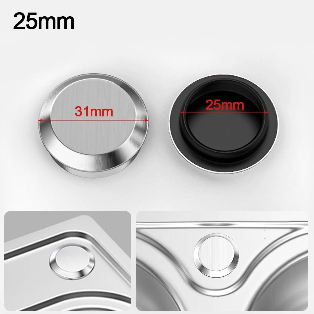 Кухонные аксессуары Заглушка для раковины из нержавеющей стали Защита от протечек Серебристая пробка для воды Сливная пробка Уплотнительная пробка для ванной