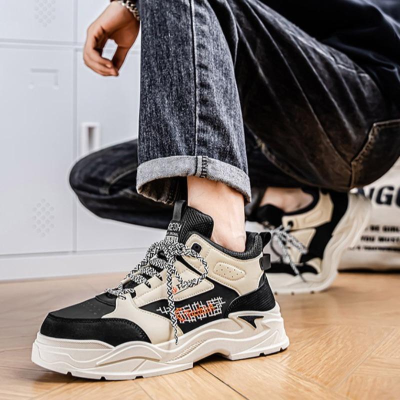 Повседневные кроссовки с высоким верхом для мужчин, универсальные дышащие кроссовки для бега, уличные нескользящие амортизирующие баскетбольные кроссовки, мужские кроссовки