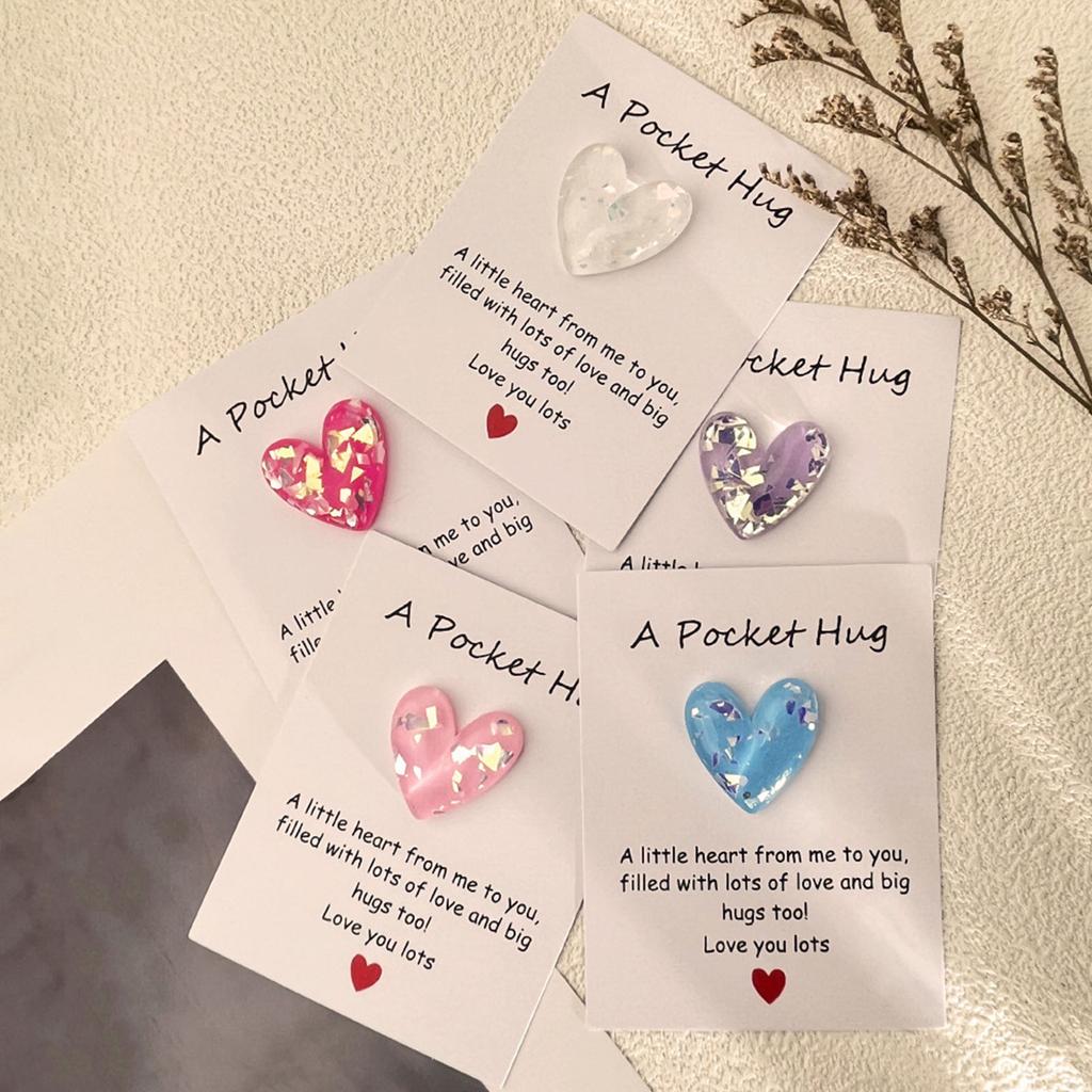 Pocket Hug Heart-Shaped Keepsake  Love Gifts For Girlfriends, Wife, Granddaughter, Daughter's Birthday Gift, For Sisters, Best Friend, Inspirationa
