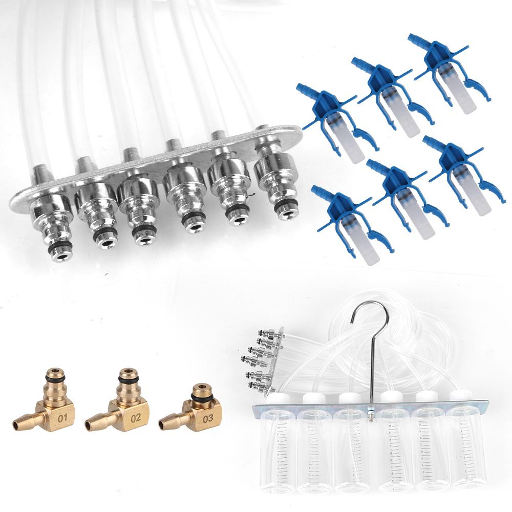 Портативный набор для быстрой сцепки для тестирования автомобиля Инструменты для автодиагностики Набор для проверки давления моторного масла Инструменты для обнаружения манометра топливной форсунки Автоаксессуары