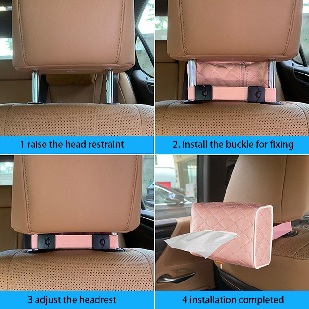Box Seat Back Sunroof Storage Bag Napkin Cover Auto Storage Case Paper Holder Car Tissue Box