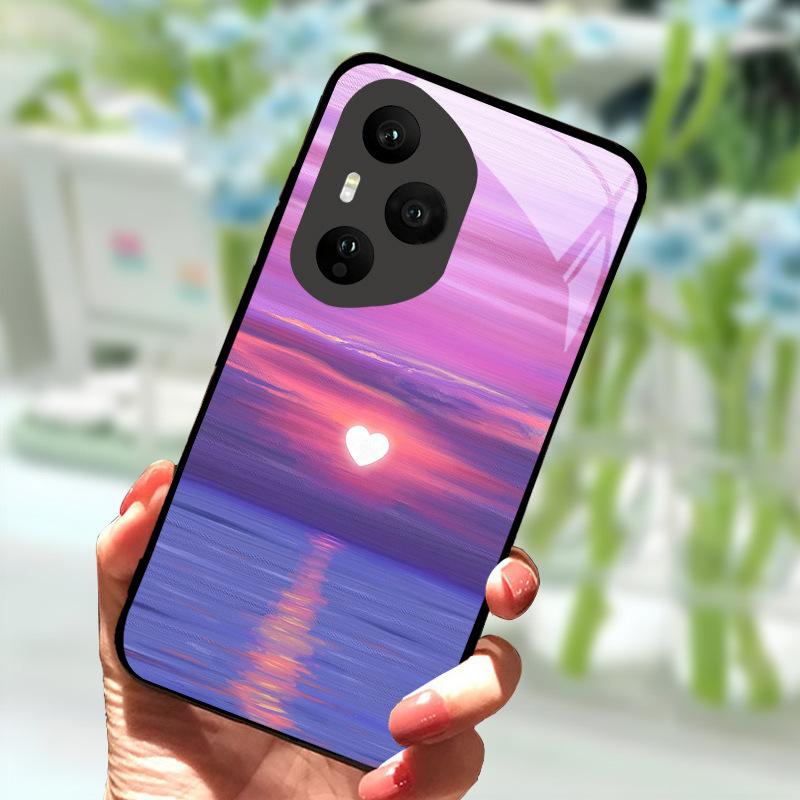 Чехол для Honor 400 Pro 5G Роскошный Закаленное Стекло Противоударный Чехол Для Honor400 Pro 400Pro Задняя Панель Телефона Ударопрочный Fundas Capa