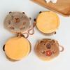 Новый креативный аниме-кошелек Capybara Plush для монет, модный кавайный мини-кошелек для монет, круглый мультяшный кулон с сумками
