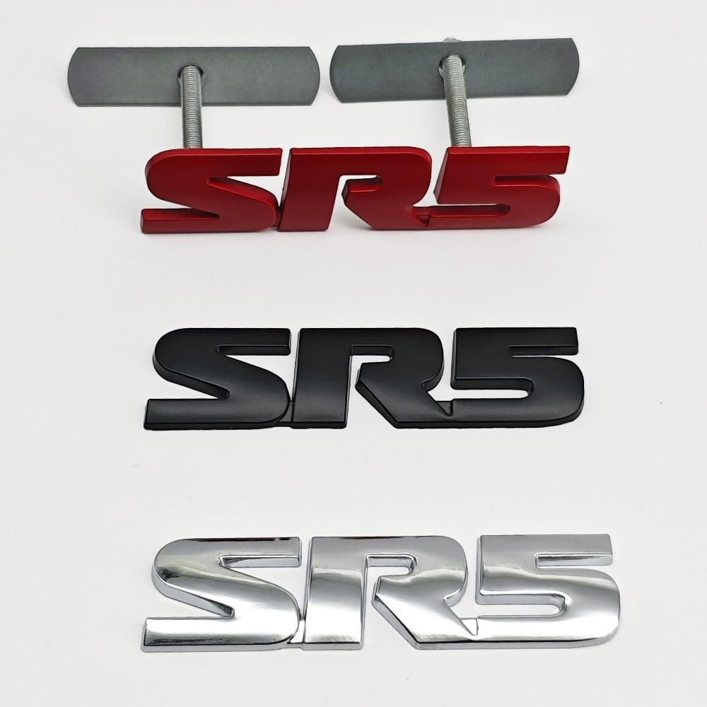 3d Metal Letters Logo SR5 Emblem Car Fender Door Side Badge SR5 Sticker for Toyota Tundra Hilux Tacoma 4runner SR5 Acessories RA1
