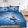 Soccer Player Action Print 3Pcs Bedding Setduvet Cover With 2 Bedropillowcase Home Birthday Gift