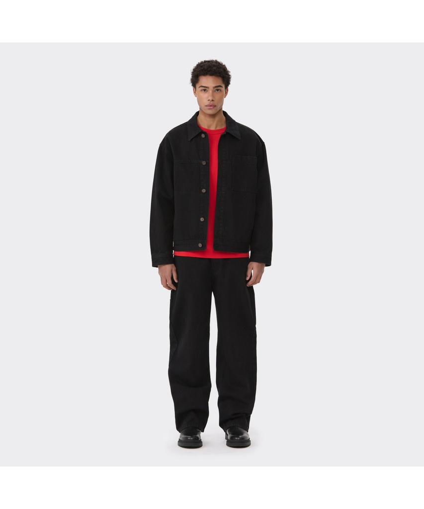 Keoseuuteommellou Black Carpenter Detail Wale Jeans Cwpam26381Bkx