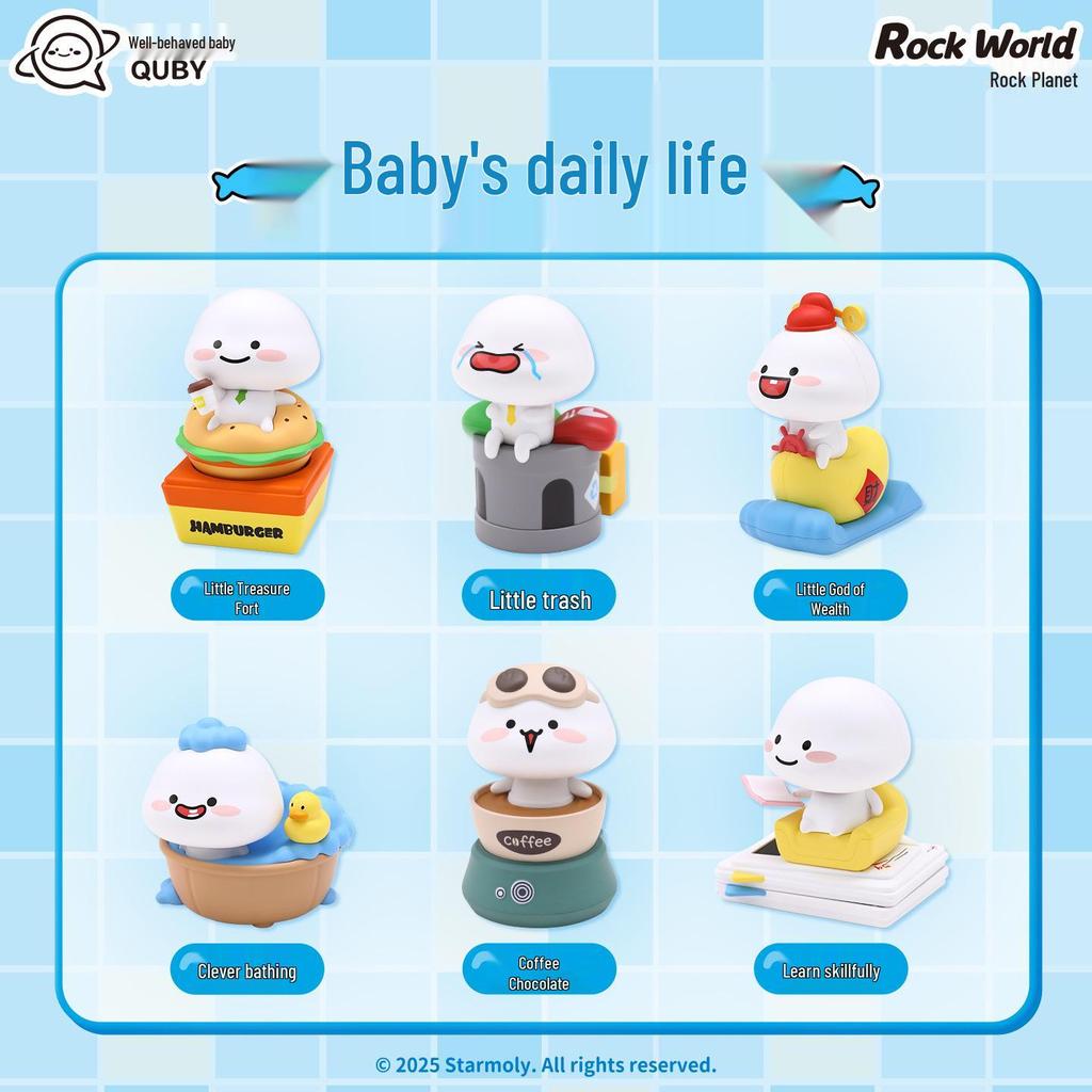 Shifeng LK2508 Solar-Powered Blind Box Series: Officially Licensed Adorable Baby Desktop Ornaments